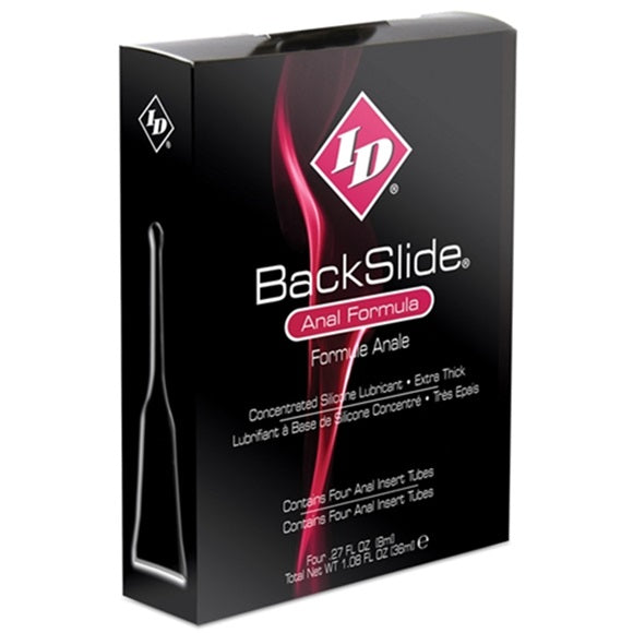 ID Backslide Concentrated Silicone Anal Lubricant - 8ml (4 Pack)