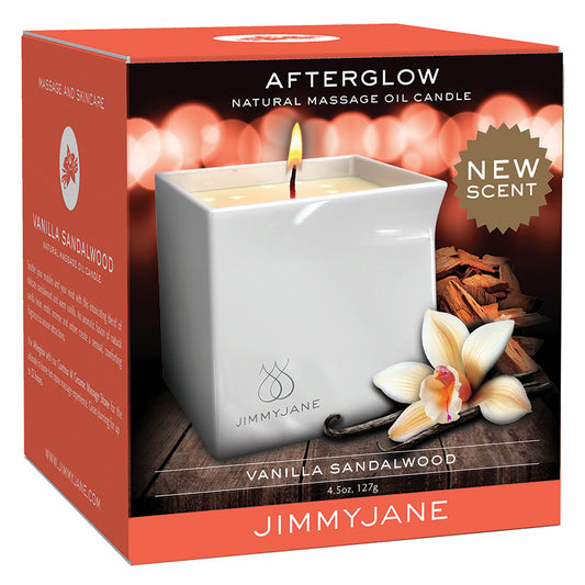 JIMMYJANE Massage Oil Candle - Vanilla Sandalwood 4.5oz