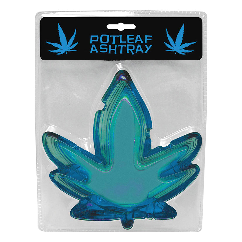 Pot Leaf Ashtray - Blue