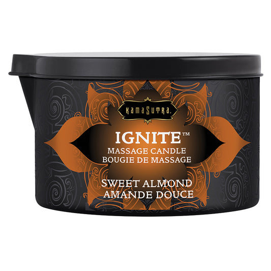 Kama Sutra Ignite Massage Oil Candle - Sweet Almond 6oz