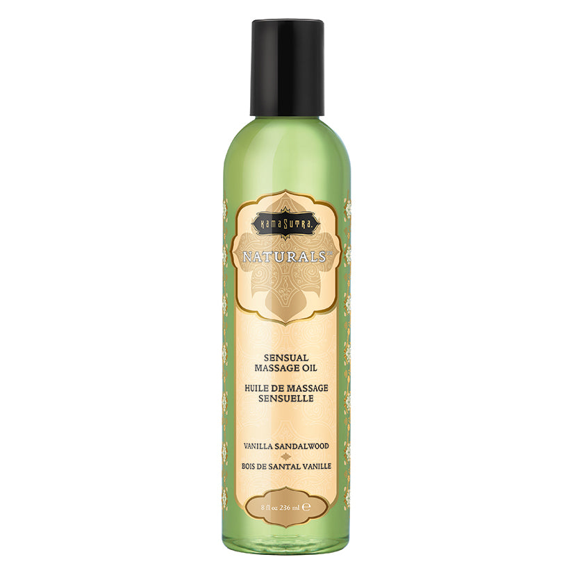 Kama Sutra Naturals Massage Oil - Vanilla Sandalwood 8oz