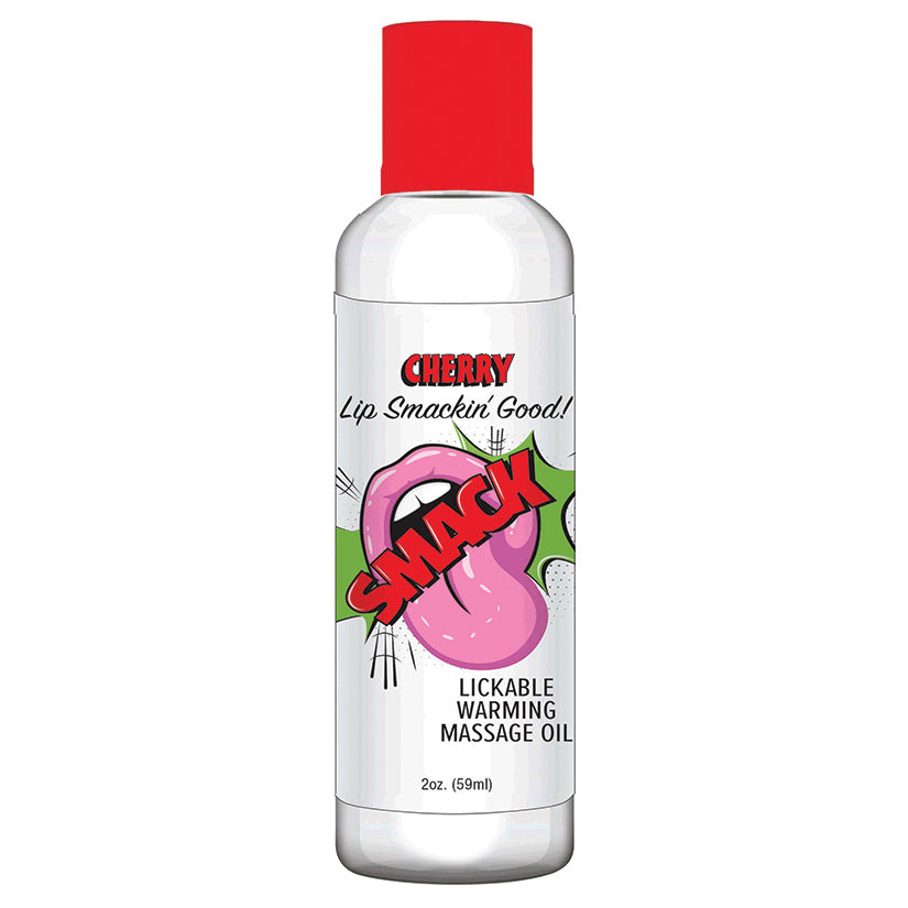 Smack Warming and Lickable Massage Oil - Cherry 2oz