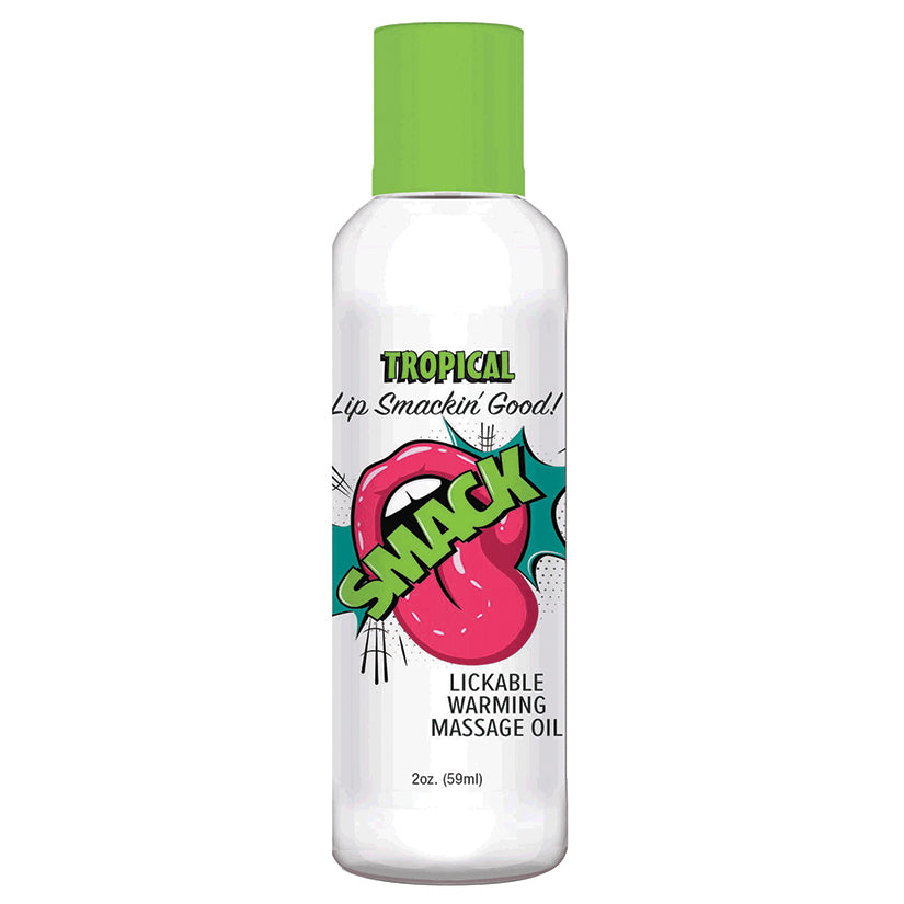 Smack Warming and Lickable Massage Oil - Tropical 2oz