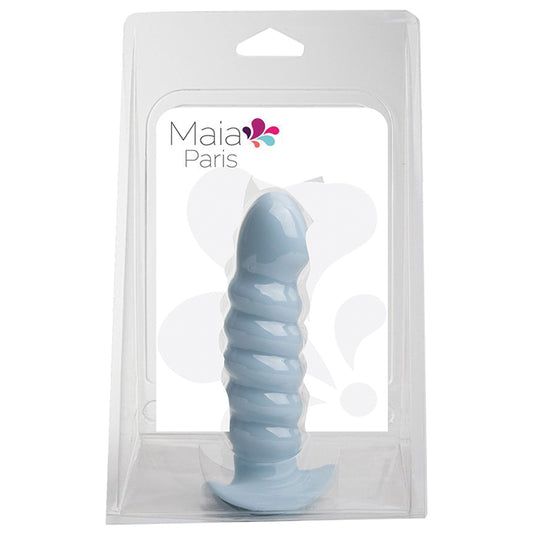 Maia-Paris-Silicone-Ribbed-Dong-Blue-6