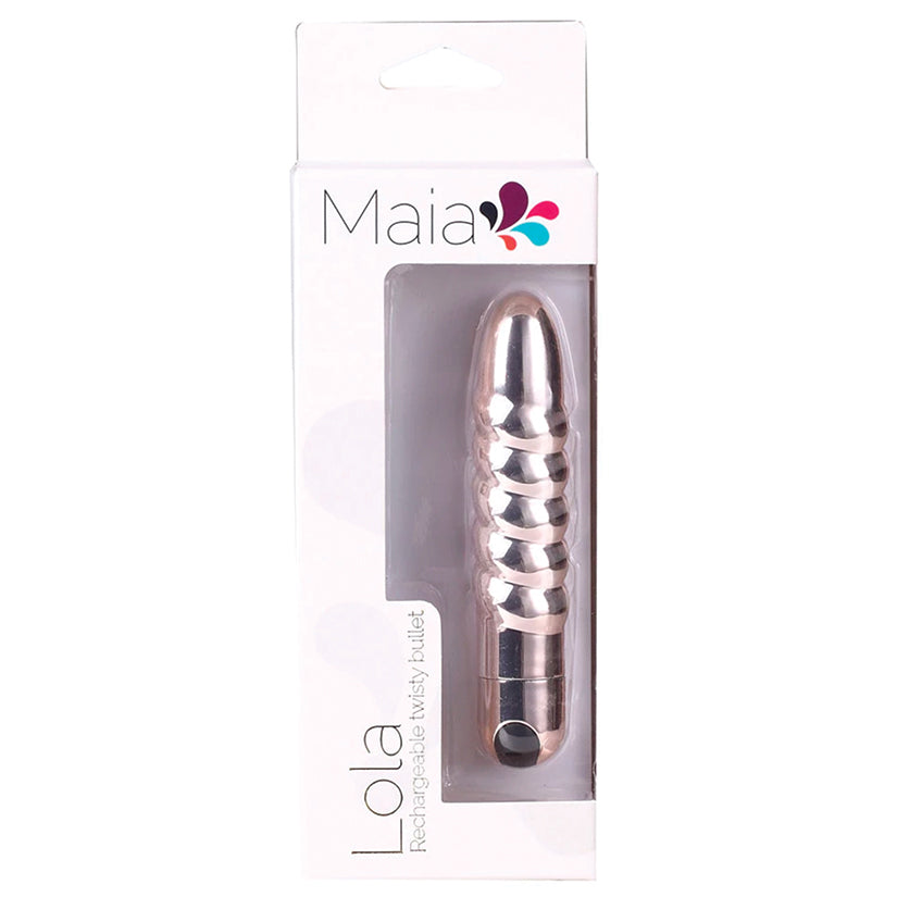 Maia-LOLA-Rechargeable-Silicone-10-Function-Vibrating-Twisty-Bullet-Rose-Gold