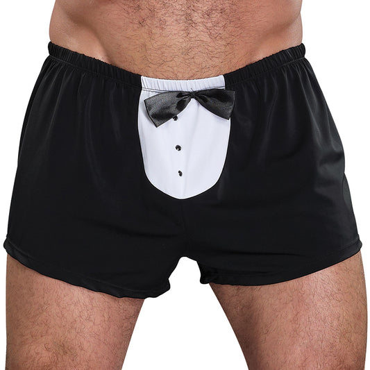 Male Power Novelty Tuxedo Boxer - Black One Size