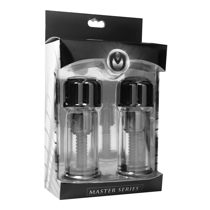 Master Series Black Maxxx Powerful Twist Nipple Suckers