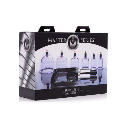 Master Series Sukshen 6 Piece Cupping Set with Acu-Points