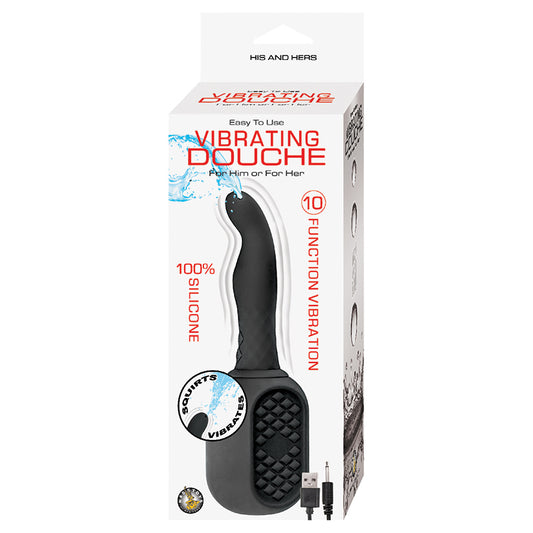 Vibrating-Douche-Silicone-Black