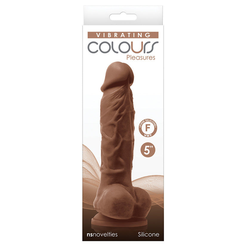 Colours-Pleasures-Vibrating-Dildo-Brown-5