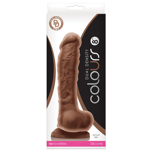 Colours-Dual-Density-Dildo-Brown-8