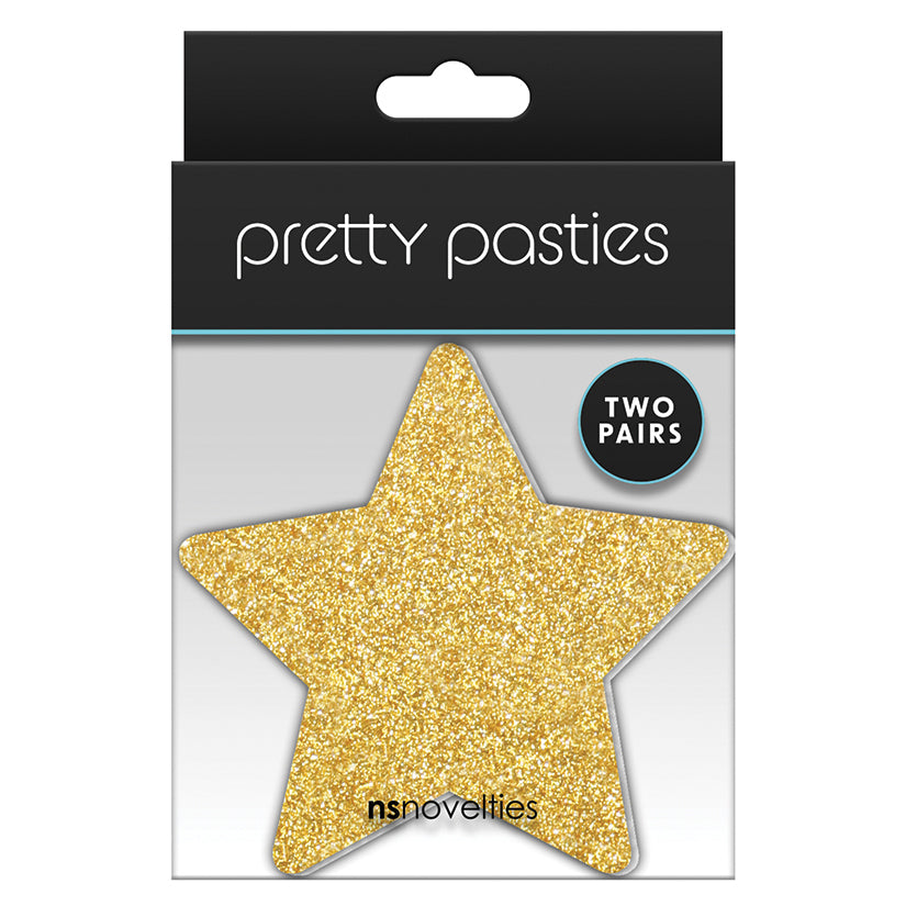 Pretty-Pasties-Glitter-Stars-Blk-Gold-2-Pack