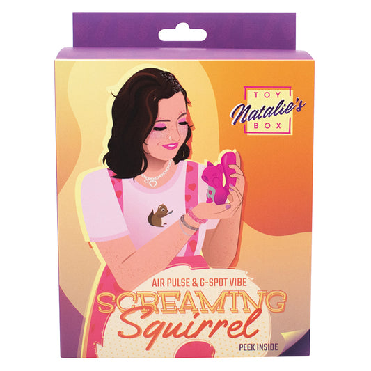 Natalie's Toy Box Screaming Squirrel Air Pulse & G-Spot Vibrator