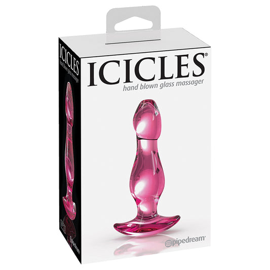 Icicles-No-73-Hand-Blown-Glass-Massager-Plug-With-Base-Pink