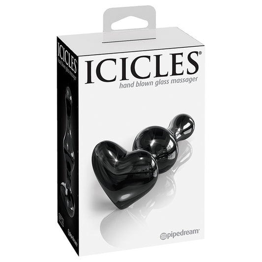 Icicles-No-74-Hand-Blown-Glass-Massager-Heart-Shaped-Plug-Black