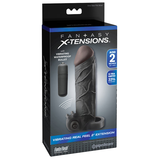 Fantasy-X-Tensions-Vibrating-Real-Feel-2-Extension-Black