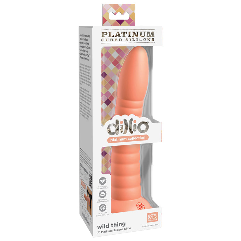 Dillio-Platinum-Wild-Thing-Dildo-Peach-7