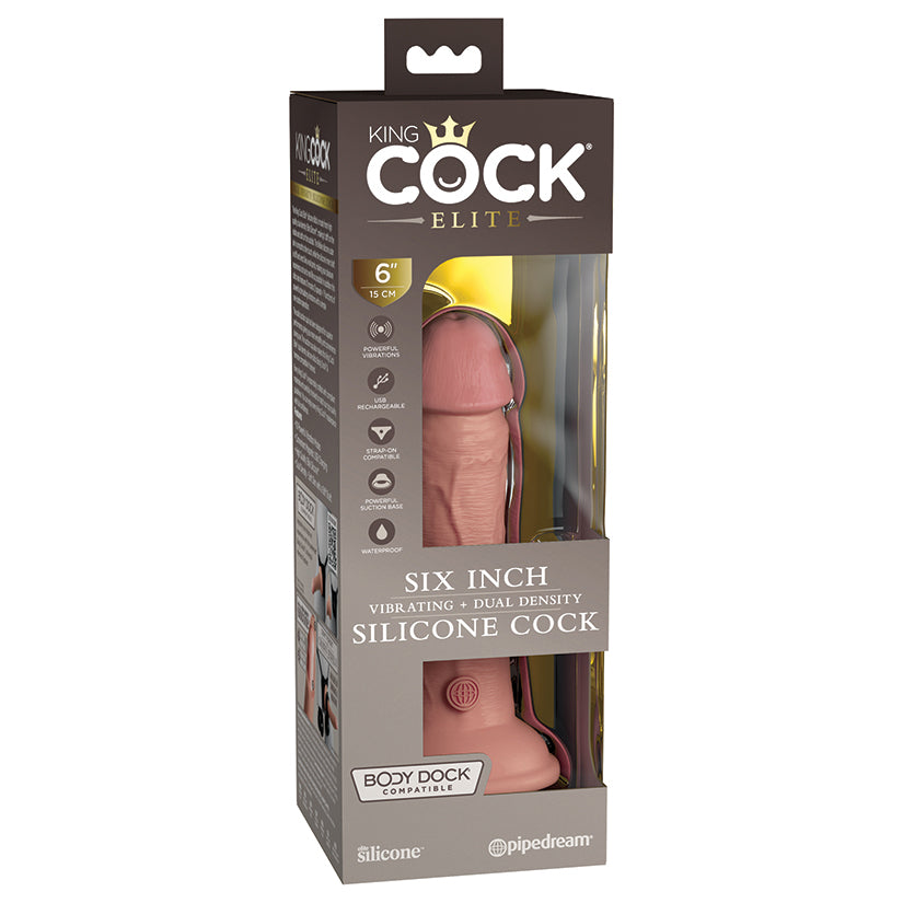 King-Cock-Elite-6-Vibrating-Silicone-Dual-Density-Cock-Light