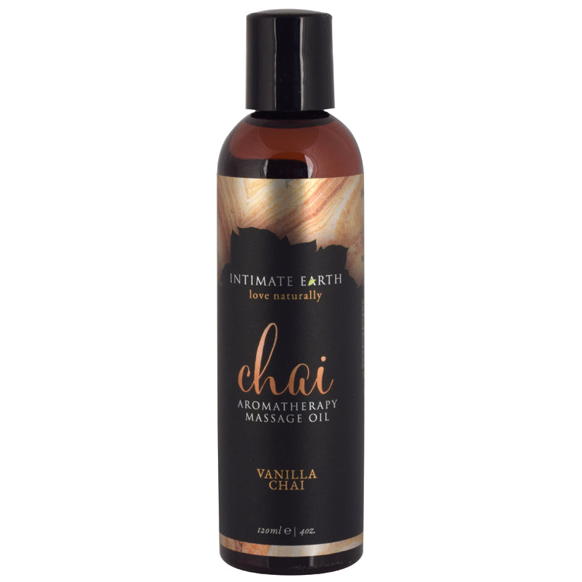 Intimate Earth Chai Aromatherapy Massage Oil - Vanilla Chai 4oz