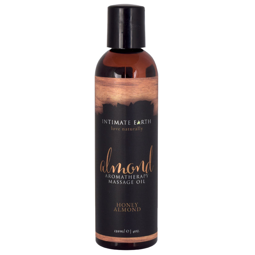 Intimate Earth Almond Aromatherapy Massage Oil - Honey Almond 4oz