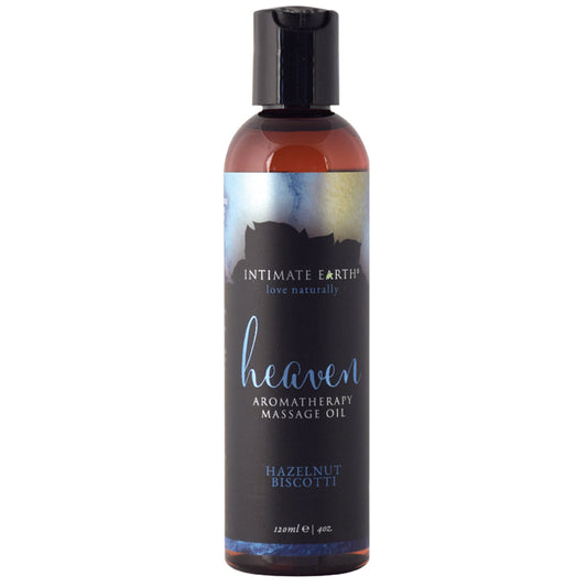 Intimate Earth Heaven Aromatherapy Massage Oil - Hazelnut Biscotti 4oz