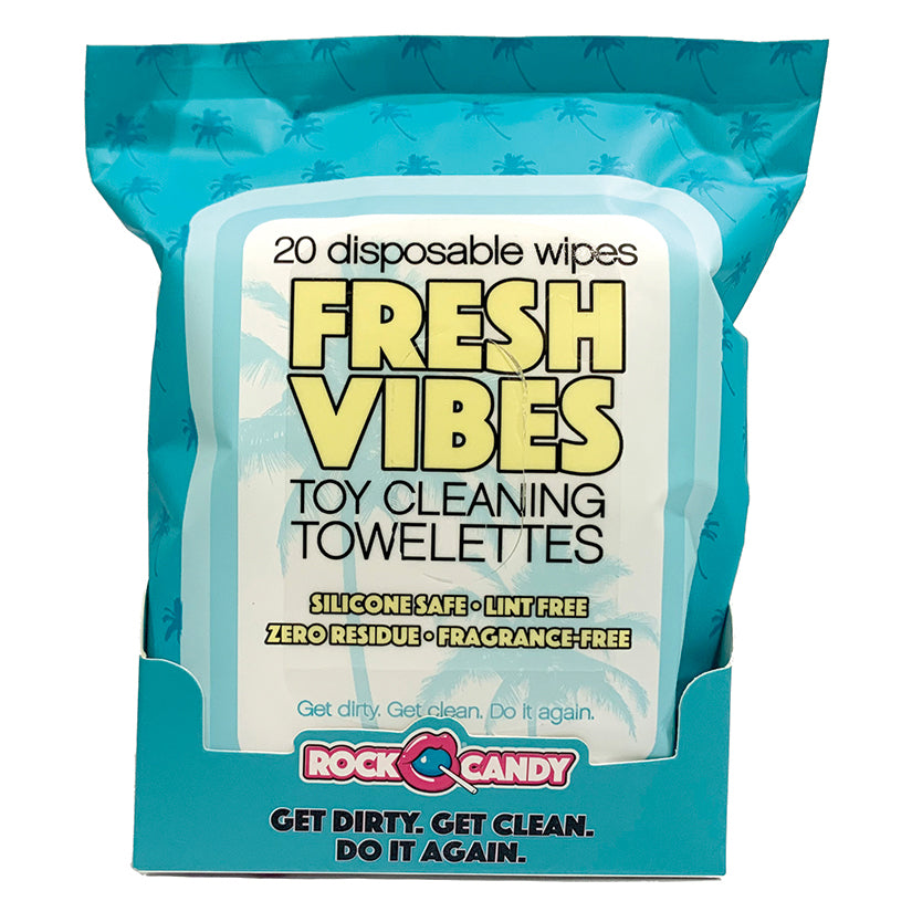 Fresh Vibes Toy Cleaning Towelettes Travel Pack - 20 Wipes