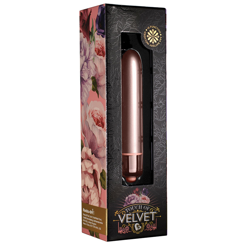 Rocks Off Touch of Velvet Bullet Vibrator - Rose