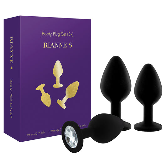 RIANNE S Booty Plug Set - 3x Black