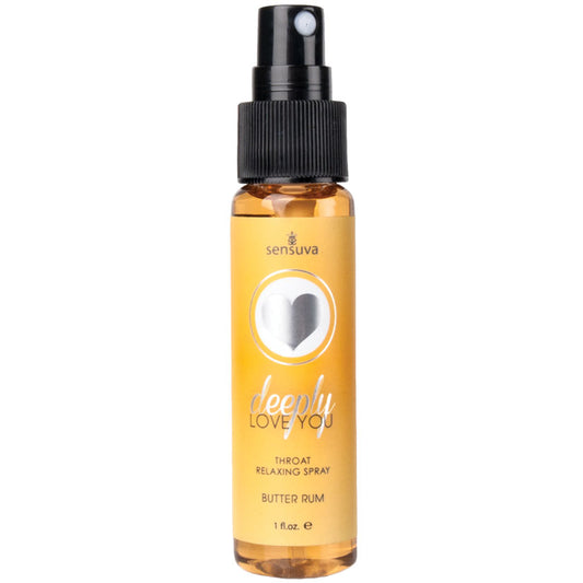 Sensuva Deeply Love You Throat Relaxing Spray - Butter Rum 1oz