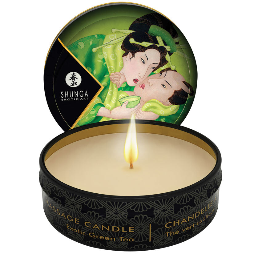 Shunga-Mini-Massage-Candle-Exotic-Green-Tea