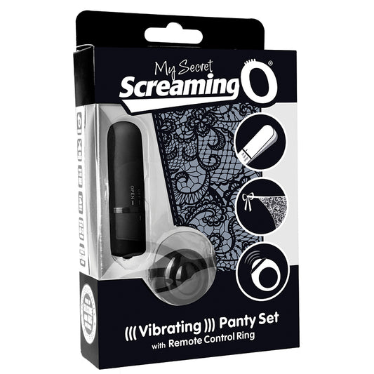 Screaming O My Secret Remote Vibrating Panties - Black