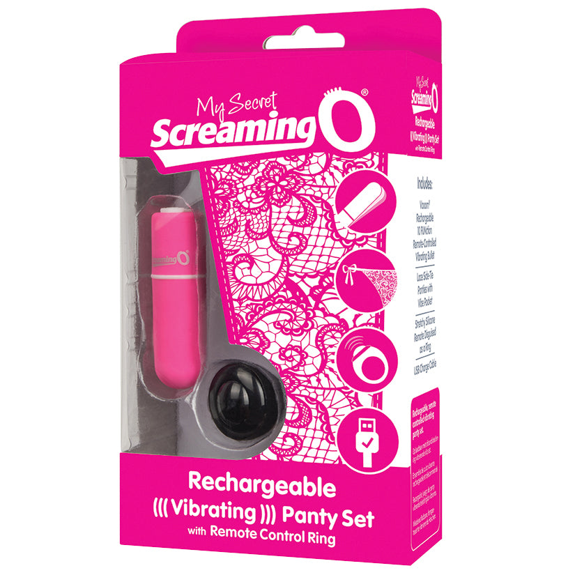 Screaming O My Secret Rechargeable Remote Vibrating Panties - Pink