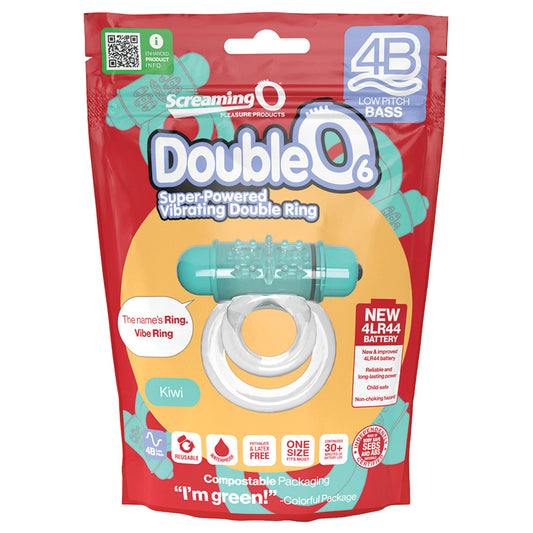 Screaming O 4B Deep Rumbling DoubleO 6 Vibrating Ring - Kiwi