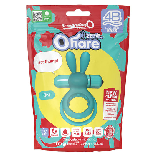 Screaming O 4B Deep Rumbling Ohare Vibrating Ring - Kiwi