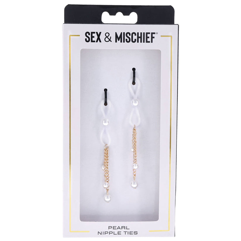 Sportsheets Sex & Mischief Pearl Nipple Ties