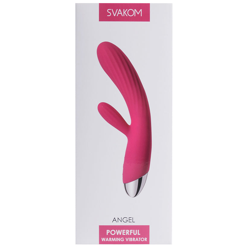 Svakom-Angel-Warming-Rabbit-Vibrator-Plum-Red