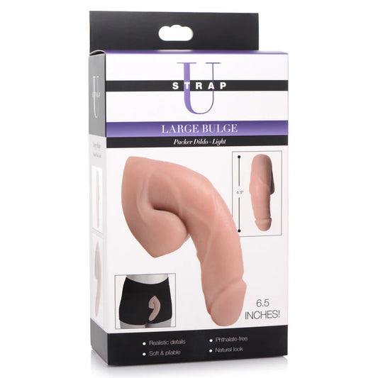 Strap U Large Bulge Packer Dildo - Light