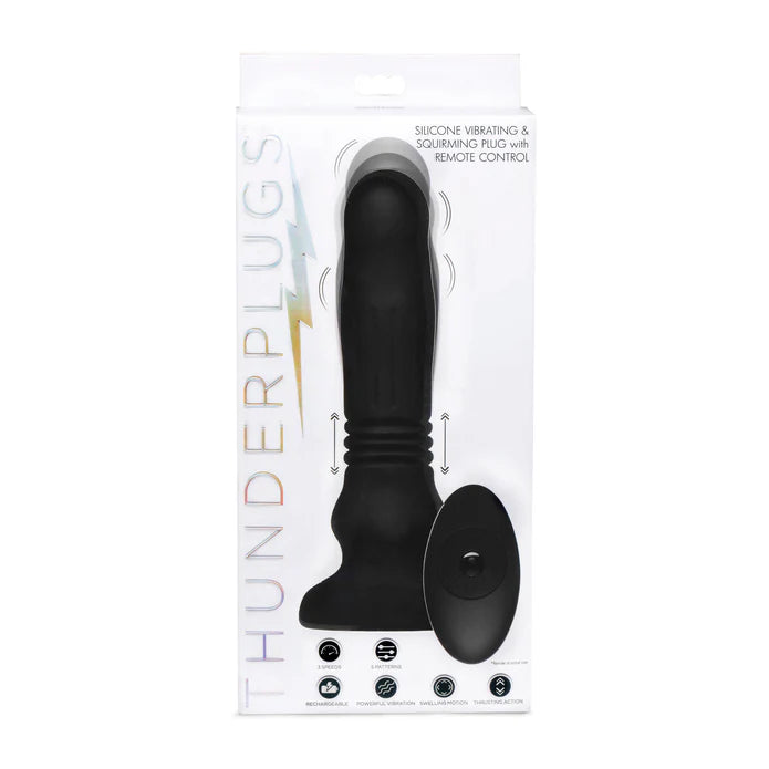 Thunderplugs Silicone Swelling and Thrusting Plug with Remote Control