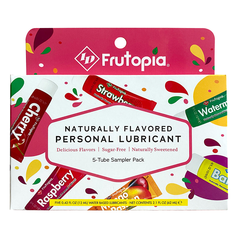 ID Frutopia Flavored Water-Based Lubricant - Assorted 12ml (5 Pack)