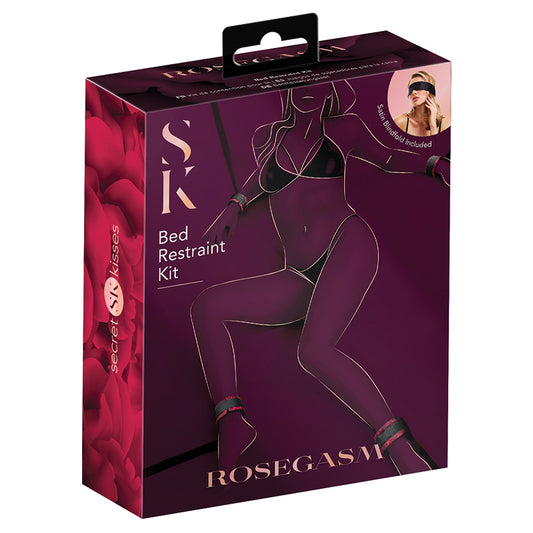 Secret Kisses Rosegasm Bed Restraint Kit