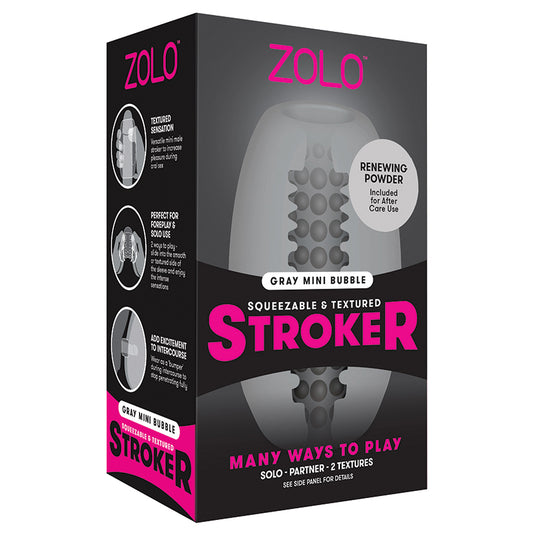 Zolo Mini Bubble Stroker - Grey