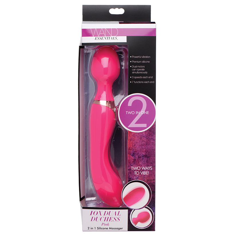 Wand-Essentials-10X-Dual-Duchess-2-In-1-Silicone-Massager-Pink