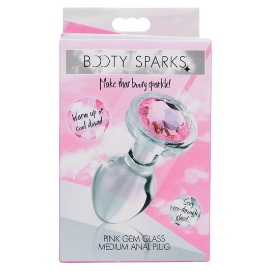 Booty-Sparks-Pink-Gem-Glass-Anal-Plug-Medium