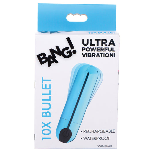 Bang!-10X-Rechargeable-Vibrating-Metallic-Bullet-Blue