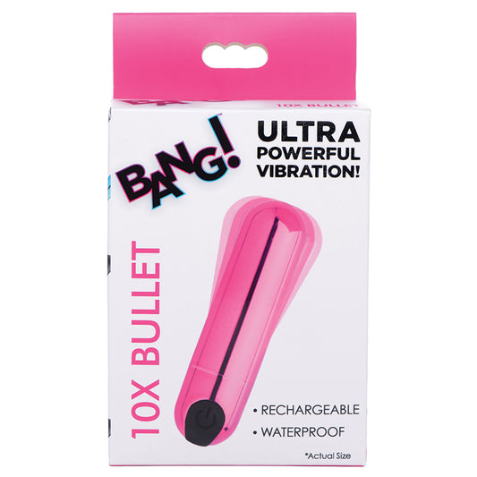 Bang!-10X-Rechargeable-Vibrating-Metallic-Bullet-Pink