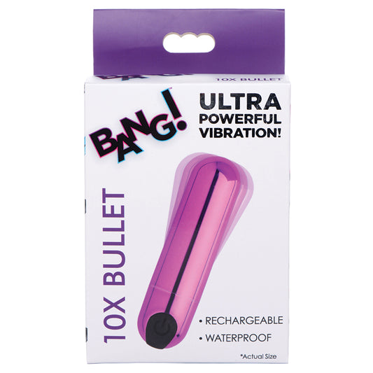 Bang!-10X-Rechargeable-Vibrating-Metallic-Bullet-Purple