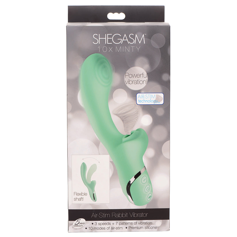 Shegasm-10X-Minty-Air-Stim-Silicone-Rabbit-Vibrator