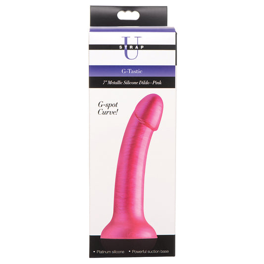 Strap-U-G-Tastic-7-Metallic-Silicone-Dildo-Pink