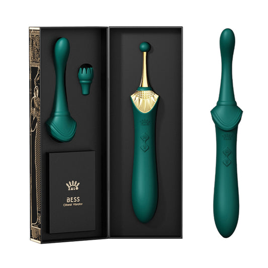 Zalo-Legend-Bess-Clitoral-Massager-Turquoise-Green