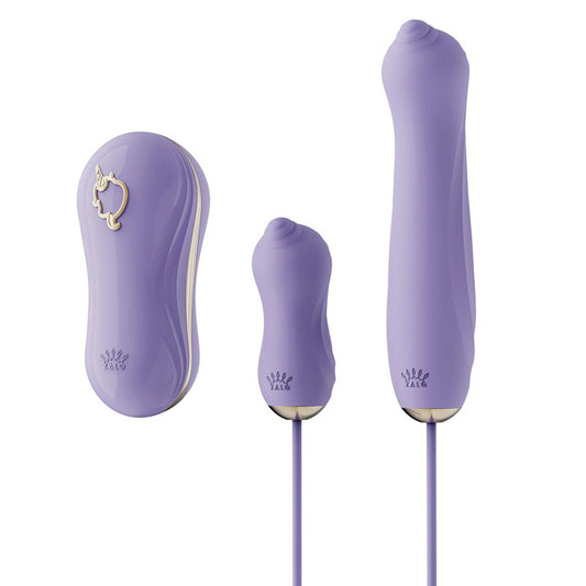 Zalo-Sweet-Magic-Unicorn-Set-Suction-Massager-Berry-Violet